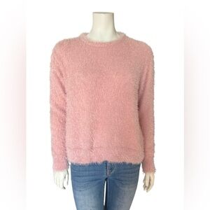 DIVIDED Cozy Fuzzy Pink Women's Sweater Size Medium